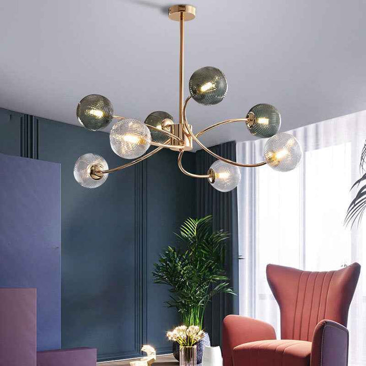 Valentina Moderne LED Suspension Métal Verre Chambre à coucher - Neutralighting