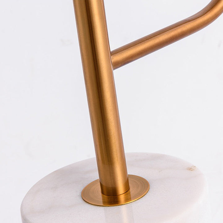 Mira Moderne Avec Tableau Lampadaire Linéaire Simple Marbre/Métal Noir/Or Salon - Neutralighting