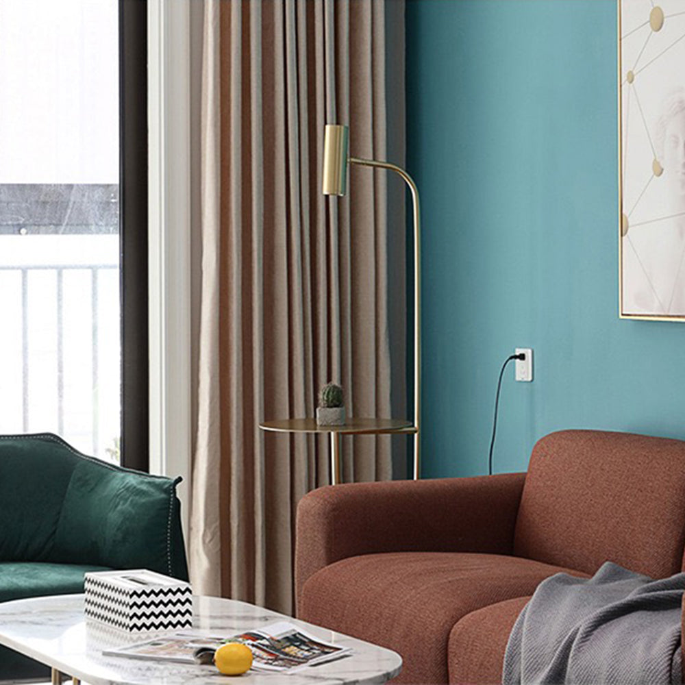 Mira Moderne Avec Tableau Lampadaire Linéaire Simple Marbre/Métal Noir/Or Salon - Neutralighting