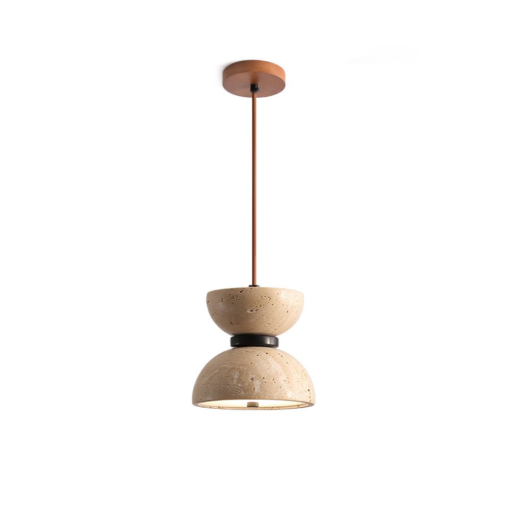 Tersus Suspension Hourglass en Travertin - Neutralighting