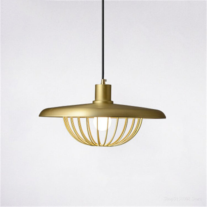 Arisha Suspension Ronde Moderne LED Luxe Métal, Or/Gris/Noir/Marron/Bois, Salon - Neutralighting