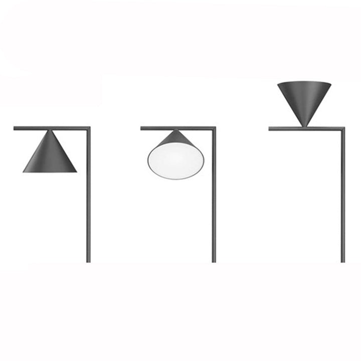 Arisha Lampadaire Géométrique Moderne, Marbre, Noir/Or, Salon - Neutralighting