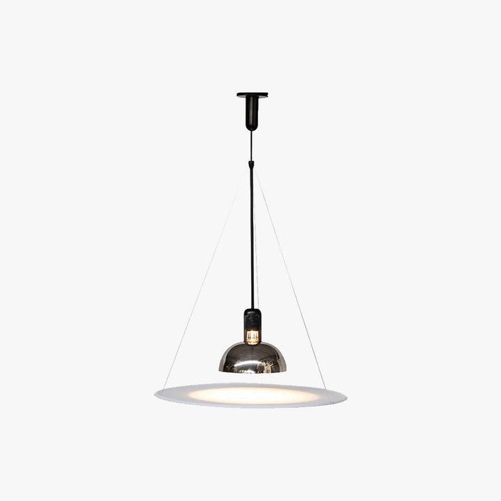 Arisha Suspension LED Moderne Métal/Acrylique Chromé/Noir - Neutralighting