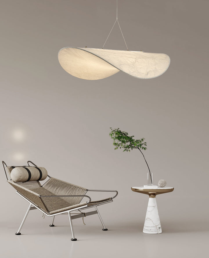 Cuzora Suspension en Soie Nordique Élégante - Neutralighting