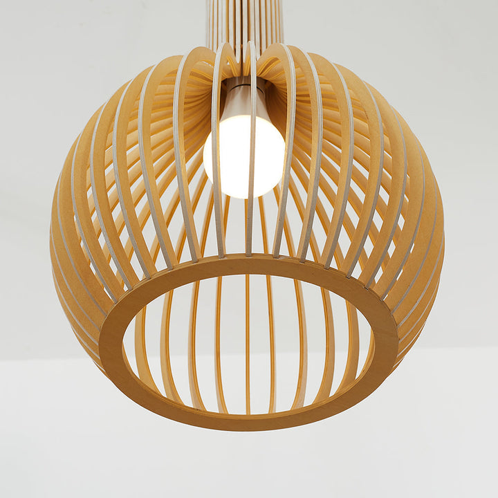 Inosa Suspension Design en Bois Sculpté Naturel Salle à Manger - Neutralighting