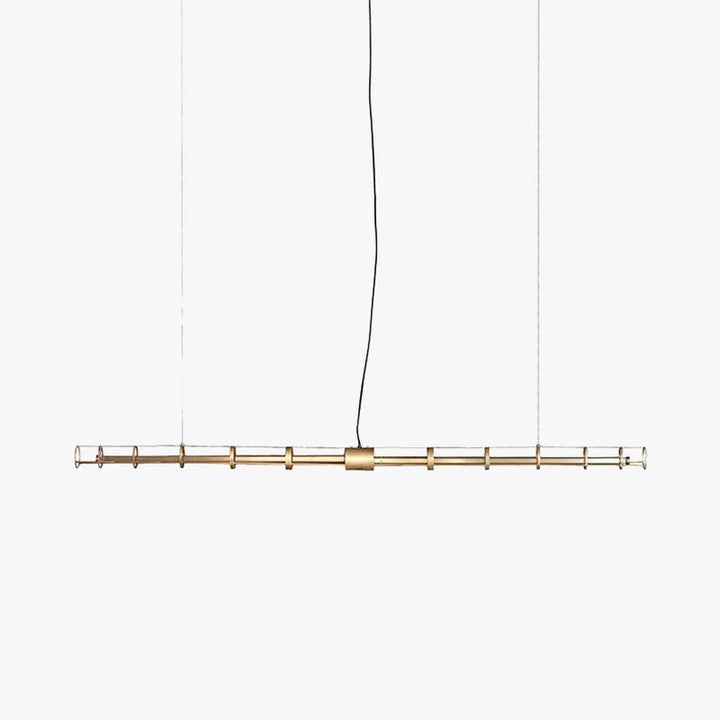 Ray Suspension Linéaire Moderne, Métal/Verre, Doré, Salon - Neutralighting
