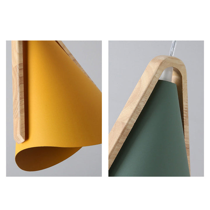 Valentina Suspension 5 Couleurs, Bois/Métal Vert/Rose Salon - Neutralighting