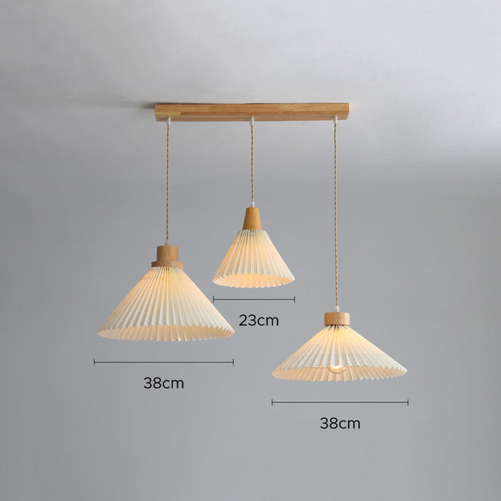 Ritta Suspension Cluster, Plissé 4 Styles - Neutralighting