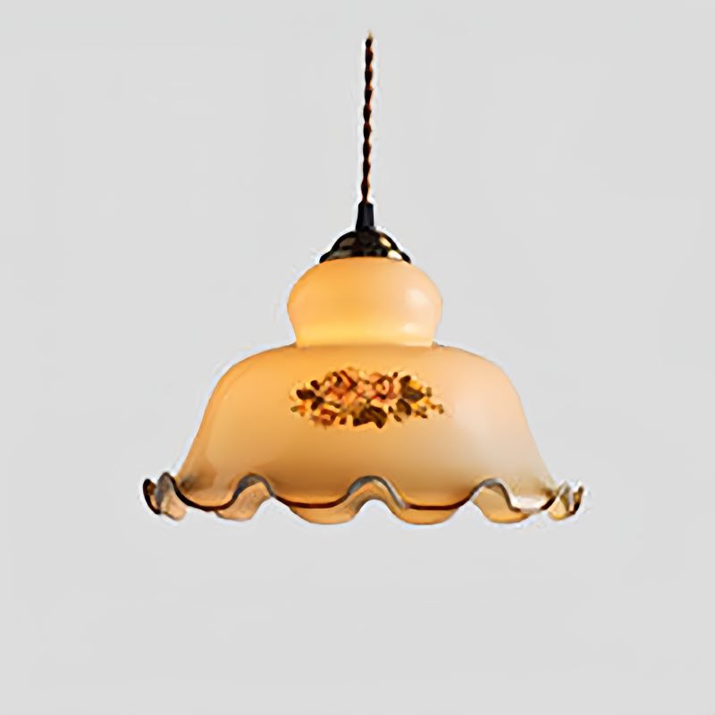 Valentina Moderne Fleurs Métal/Verre Suspension Salle d&