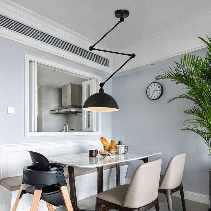 Aria Dôme Moderne LED Suspension Noir/Vert Métal Chambre à coucher - Neutralighting