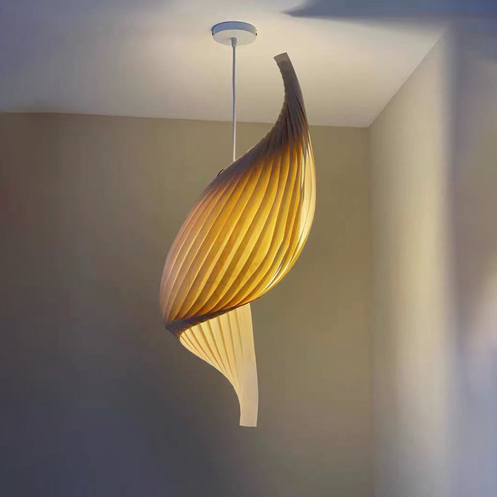 Muto Suspension Spirale Moderne, Metal/Bois, Bois, Salon - Neutralighting
