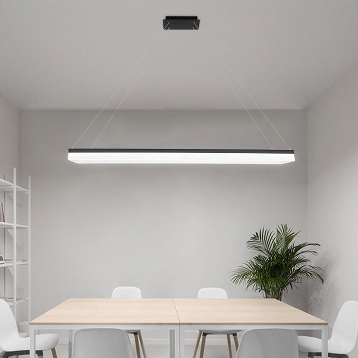 Arisha Luminaires Suspensions Carrée Simple Moderne Acrylique Noir/Blanc Salon/Chambre à Coucher/Salle à Manger - Neutralighting