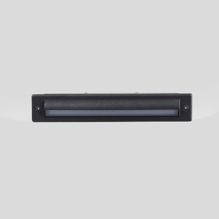 Ray Éclairage Escalier Extérieur Rectangulaire Simple, Métal/Acrylique, Noir, Escalier - Neutralighting
