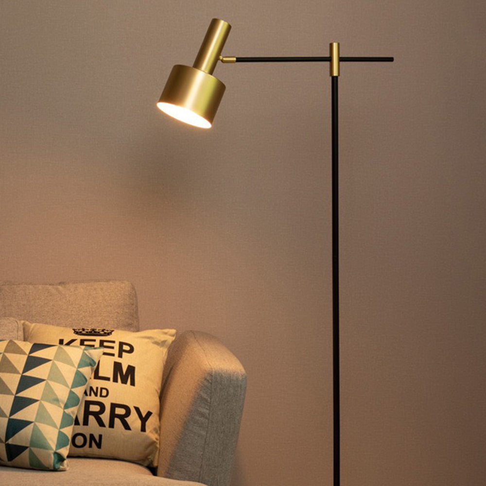 Arisha Design Lampadaire Linéaire Simple Métal Or/Noir Salon/Bureau - Neutralighting
