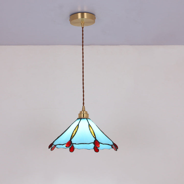 Tiffany Vintage Suspension Métal/Verre Chambre/Salon/Entrée - Neutralighting