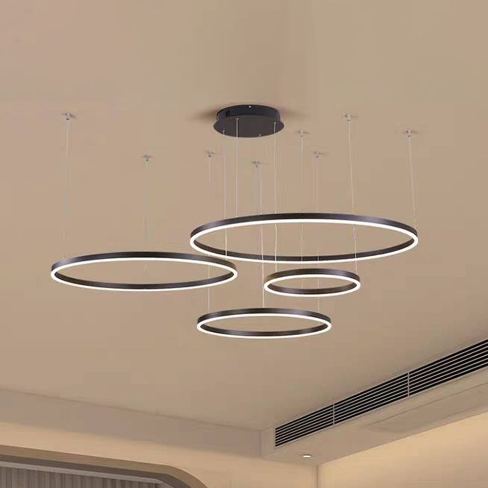 Remi Suspension Anneau Moderne Métal Noir/Doré/Café Salon - Neutralighting