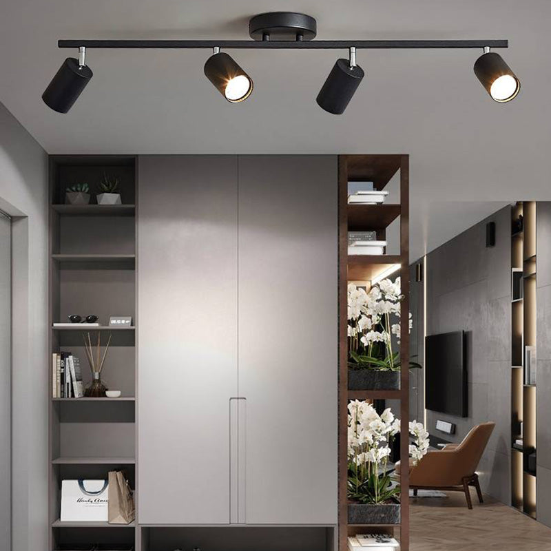 Aim Moderne LED Plafonnier Noir/Blanc/Or Métal Chambre à coucher - Neutralighting