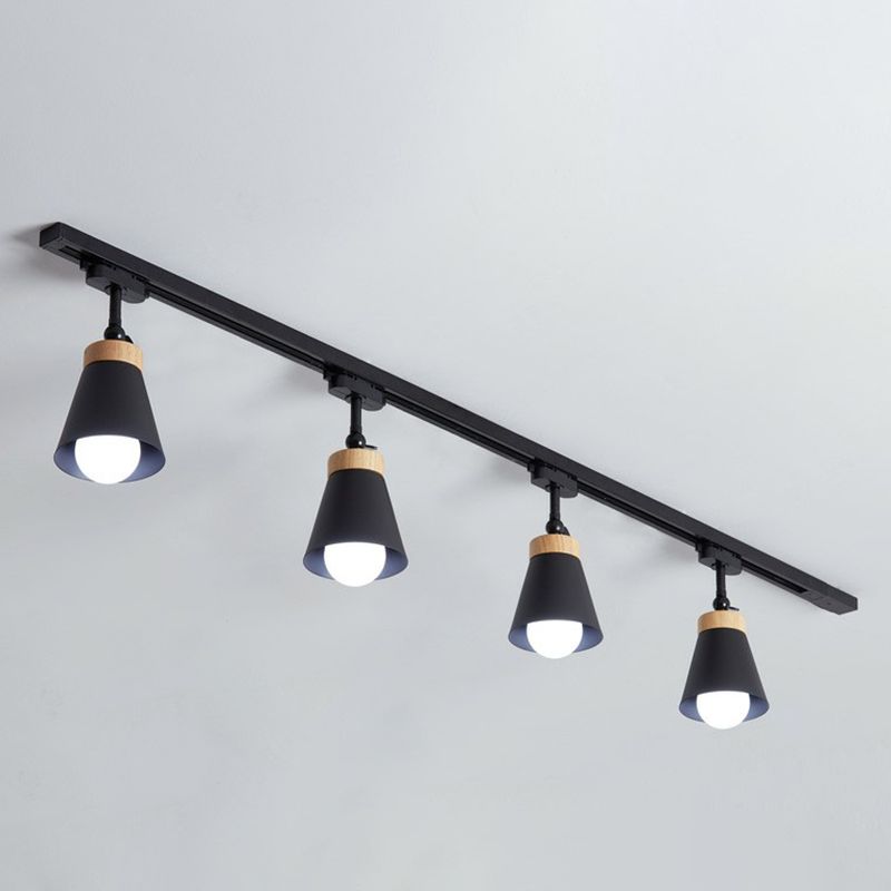 Aim Moderne LED Plafonnier Noir/Blanc Métal Chambre à coucher - Neutralighting