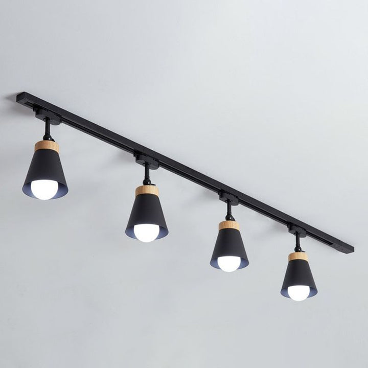 Aim Moderne LED Plafonnier Noir/Blanc Métal Chambre à coucher - Neutralighting