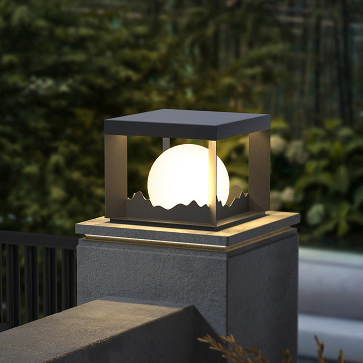 Ray Lampe de Poteau Solaire, Montagne, L 25/30/40CM - Neutralighting