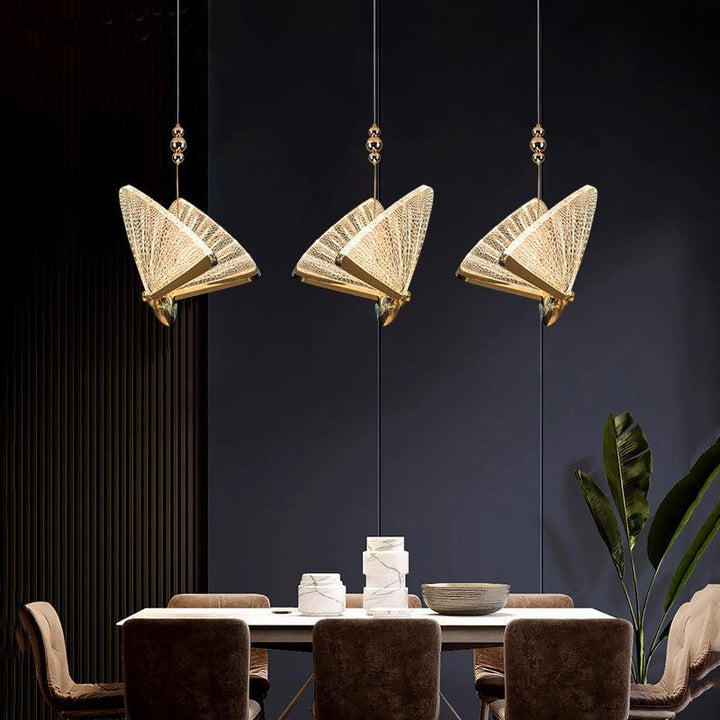 Arisha Moderne Luminaires Suspension Doré Animal - Neutralighting