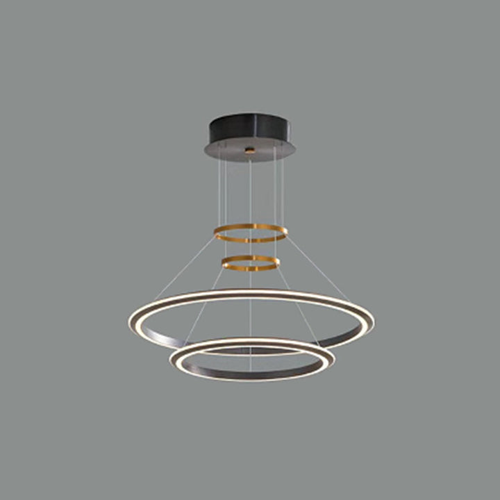 Arisha Suspension Ronde Minimaliste, Métal, Noir/Blanc, Salle de Séjour/Chambre à Coucher - Neutralighting