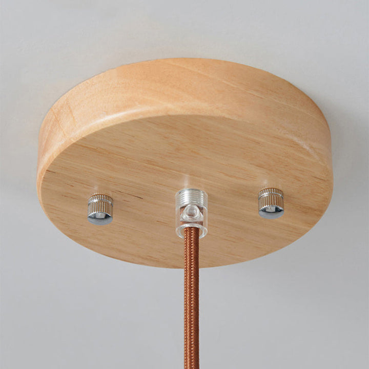 Muto Luminaires Suspension LED Moderne Bois/Verre Salon/Salle à manger - Neutralighting