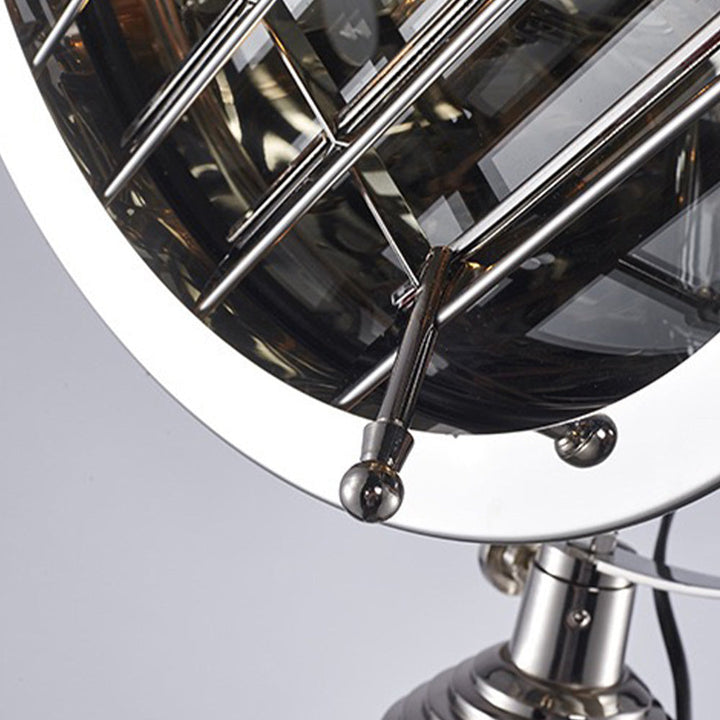Mira Moderne Industrielle Lampadaire Trépied Rétro Métal Chromé/Bureau/Salon - Neutralighting