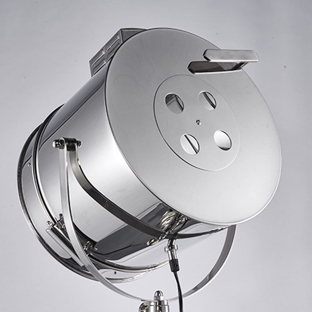 Mira Moderne Industrielle Lampadaire Trépied Rétro Métal Chromé/Bureau/Salon - Neutralighting