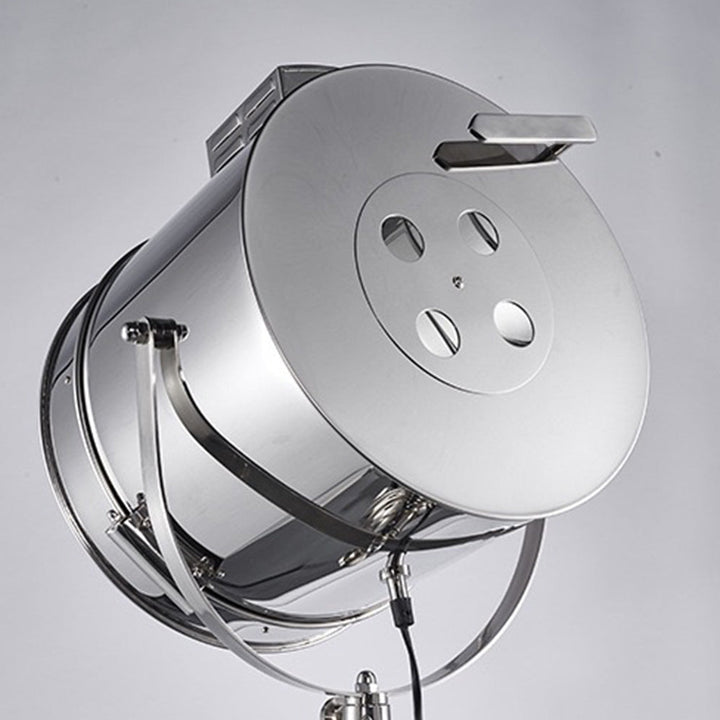 Mira Moderne Industrielle Lampadaire Trépied Rétro Métal Chromé/Bureau/Salon - Neutralighting