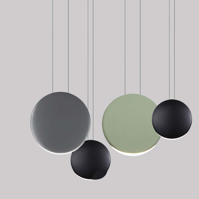 Valentina Suspension Ronde Simple, Métal/Résine, Noir/Vert/Brun/Gris/Blanc, Chambre à Coucher/Bureau - Neutralighting