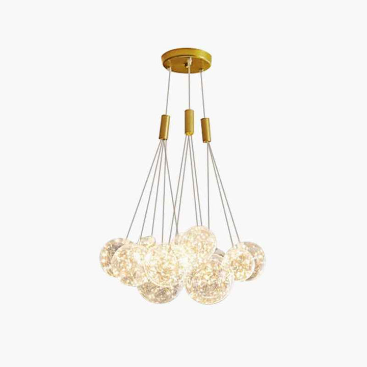 Valentina Suspension Bubble Moderne Métal/Verre Transparent/Étoilé Salon - Neutralighting