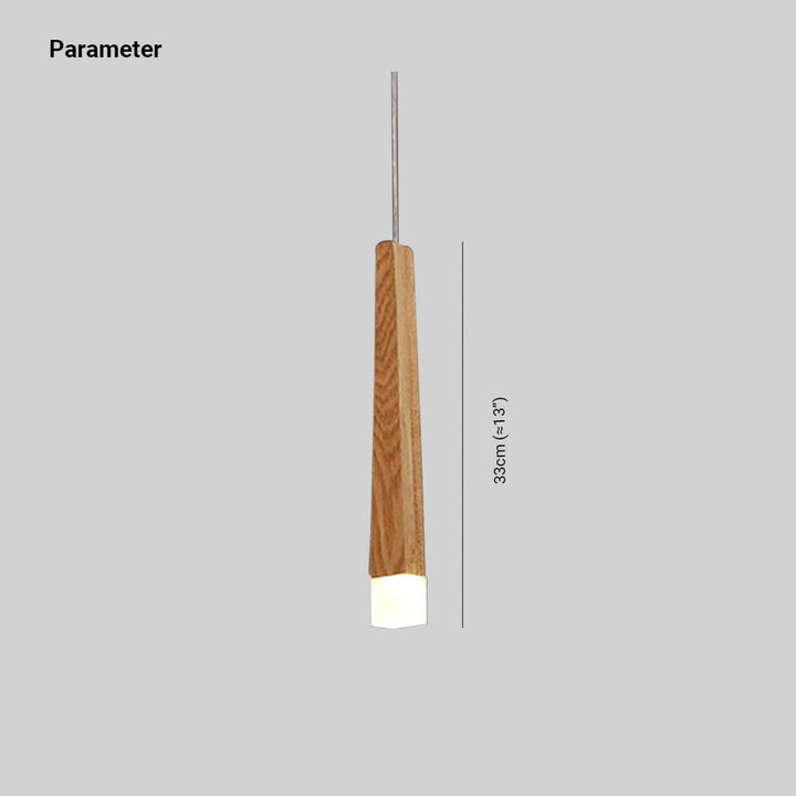 Muto Linéaire LED Suspension Bois/Acrylique Chambre à coucher Salle à manger - Neutralighting