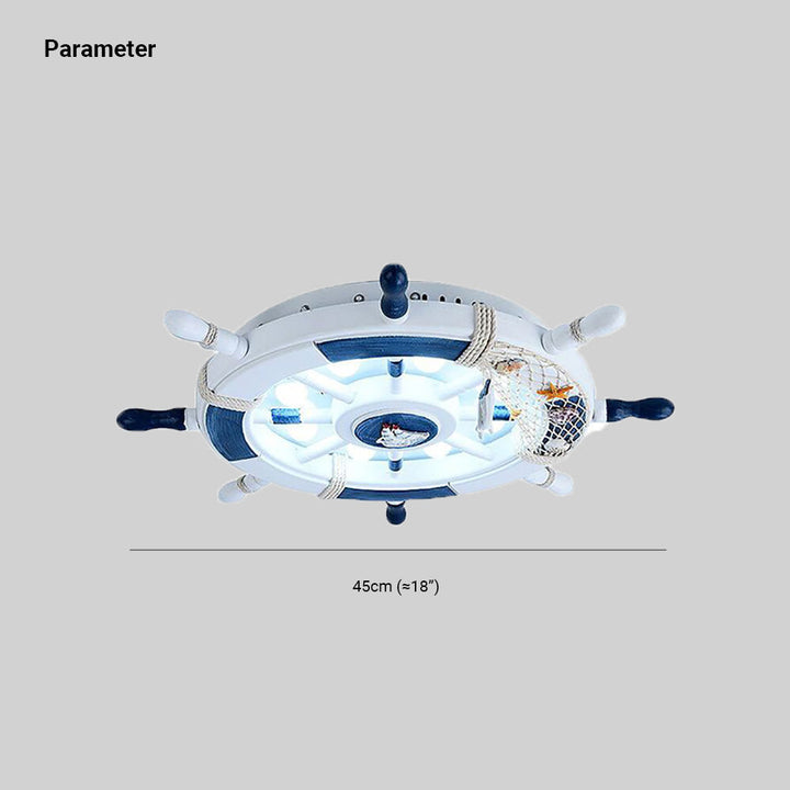 Arisha Moderne LED Plafonnier Blanc/Bleu Métal Salon Chambre à coucher - Neutralighting