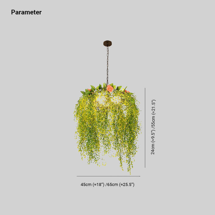 Ritta Design LED Suspension Vert Métal Chambre à coucher Salon - Neutralighting