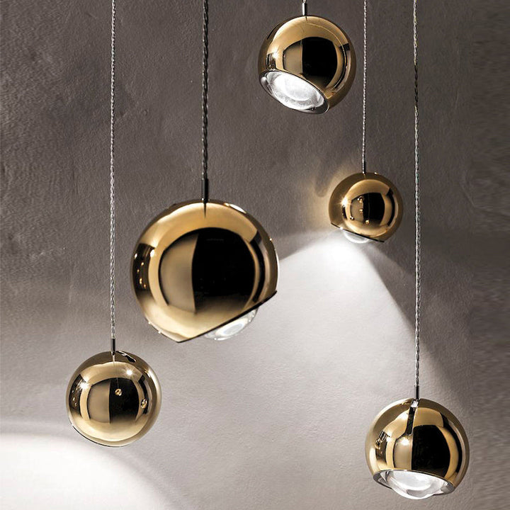 Valentina Design Moderne LED Luminaires Suspensions Or/Argent Chambre/Salon - Neutralighting
