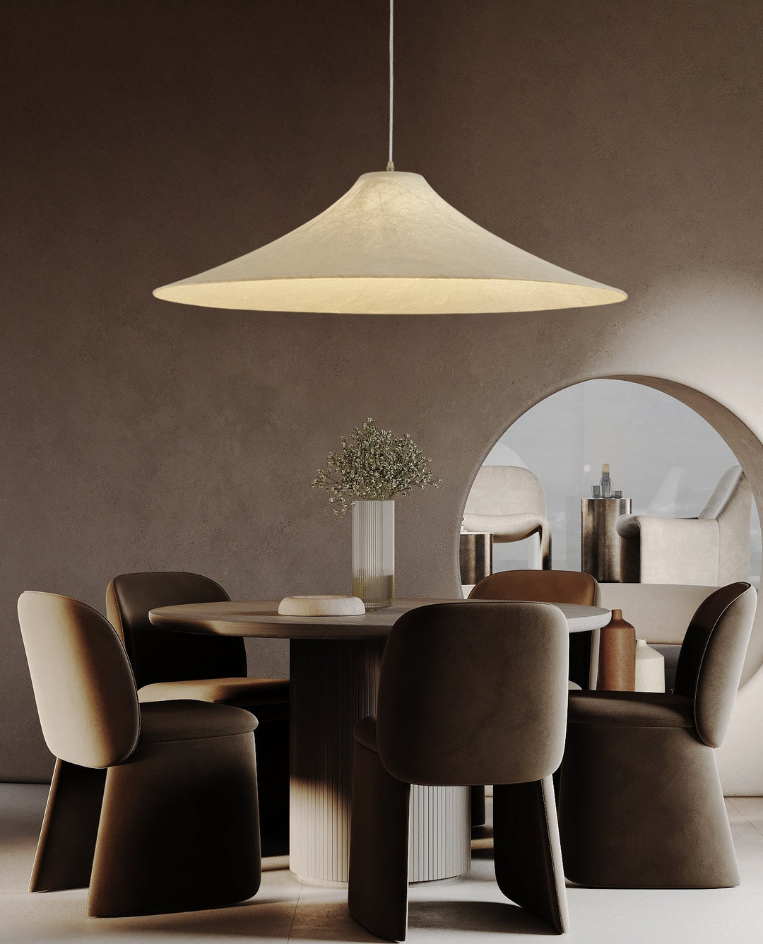 Abbotswell Lampe Pendante Naturelle Plate Minimaliste Moderne - Neutralighting