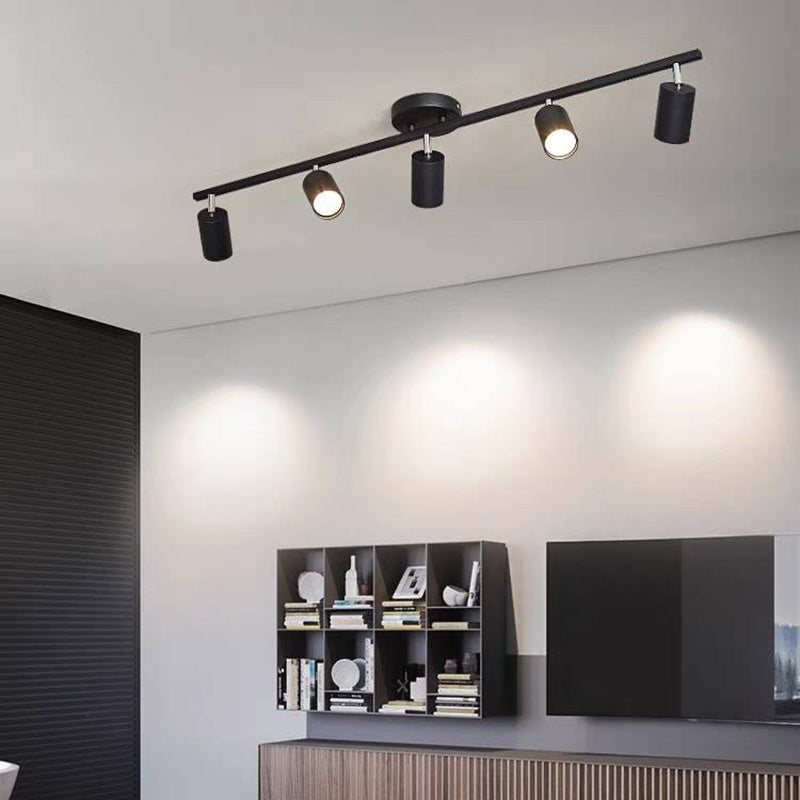 Aim Moderne LED Plafonnier Noir/Blanc/Or Métal Chambre à coucher - Neutralighting