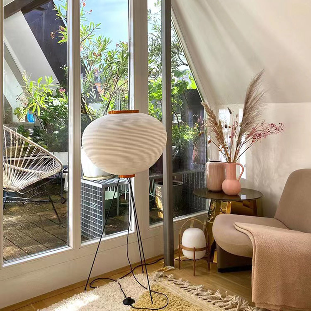 Ritta Design Lampadaire Simple Métal/Papier Blanc Bureau/Salon - Neutralighting