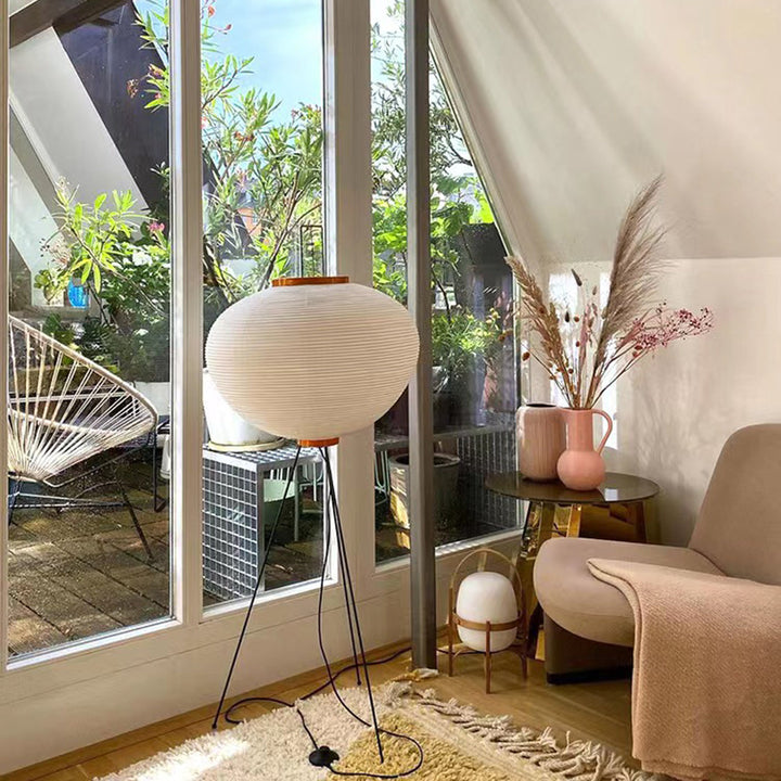 Ritta Design Lampadaire Simple Métal/Papier Blanc Bureau/Salon - Neutralighting