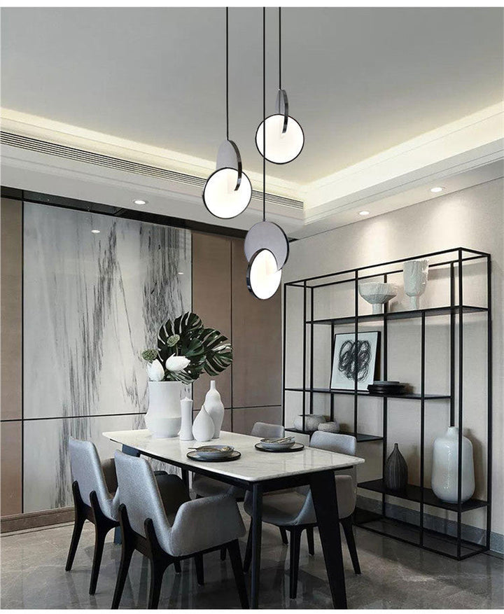 Arisha Luminaires Suspension Minimaliste Métal Or/Argent Salon - Neutralighting
