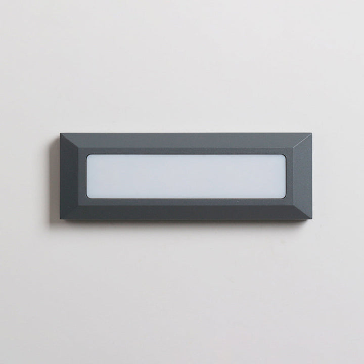 Ray Éclairage Escalier Extérieur Rectangulair Simple, Métal/Acrylique, Noir/Gris, Escalier - Neutralighting