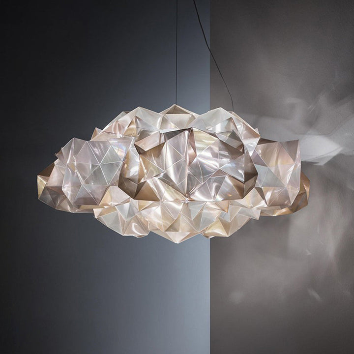 Arisha Suspension Irrégulier Géométrique, Metal/Acrylique, Blanc/Noir, Chambre - Neutralighting