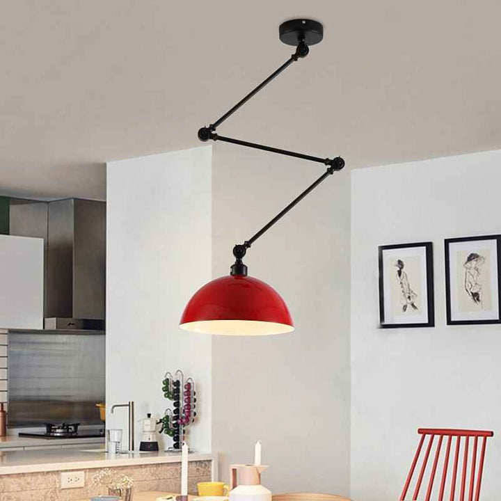 Aria Dôme Moderne LED Suspension Noir/Vert Métal Chambre à coucher - Neutralighting