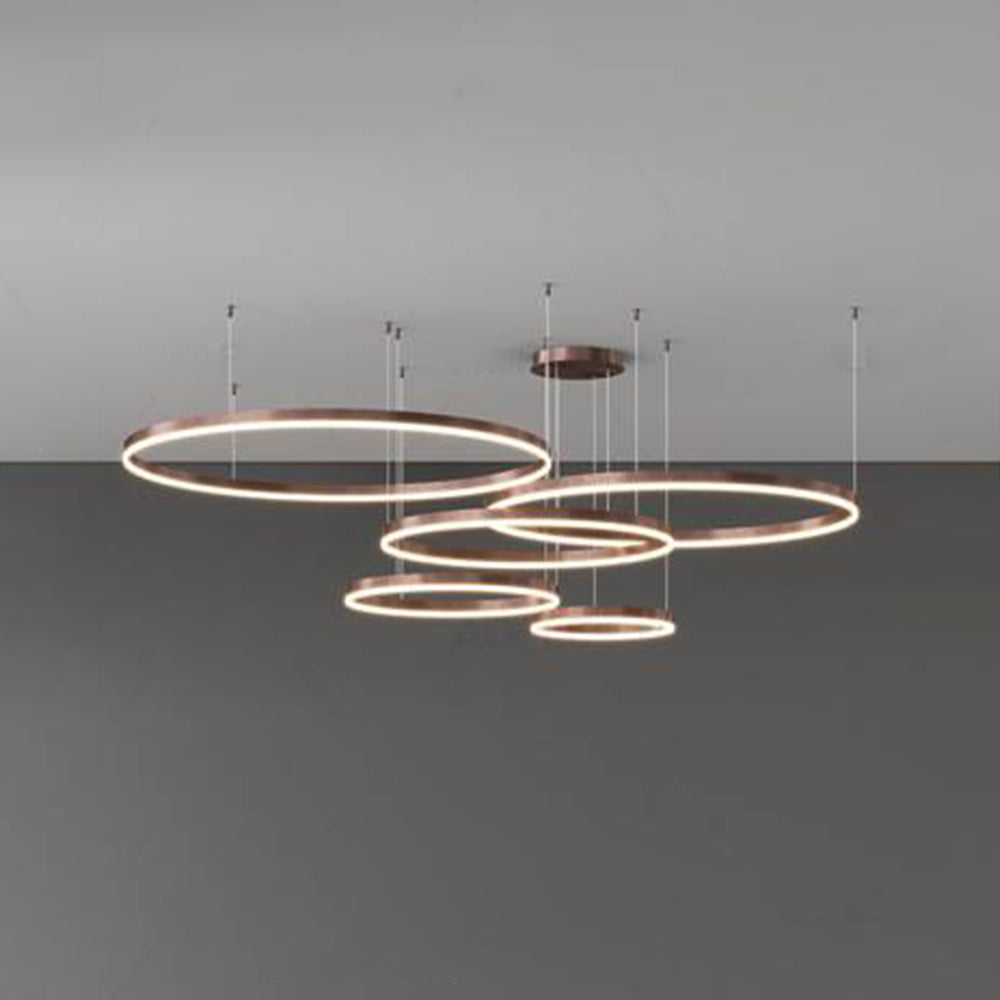 Remi Suspension Anneau Moderne Métal Noir/Doré/Café Salon - Neutralighting