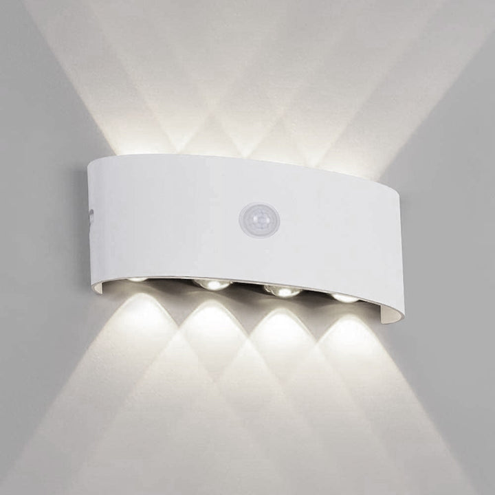 Ray Applique Murale Linéaire Scandinave, Métal/Acrylique, Noir/Blanc, Couloir - Neutralighting