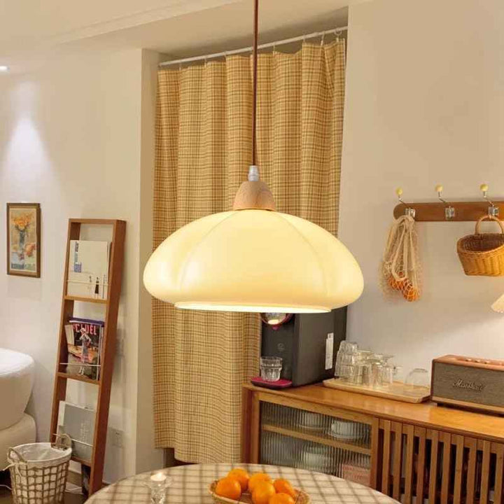 Valentina Rétro Suspension Citrouille Verre Chambre À Coucher - Neutralighting
