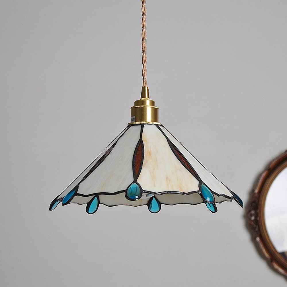 Tiffany Vintage Suspension Métal/Verre Chambre/Salon/Entrée - Neutralighting