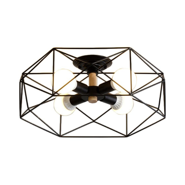 Arisha Moderne LED Plafonnier Doré/Blanc Métal Salon Chambre à coucher - Neutralighting