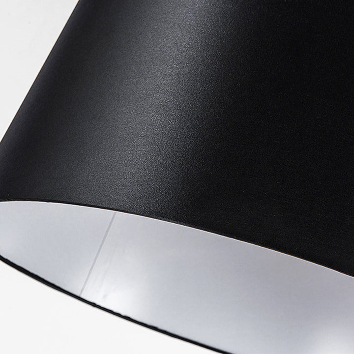 Mira Lampadaire Dôme Moderne, Métal/Tissu, Noir, Salon - Neutralighting